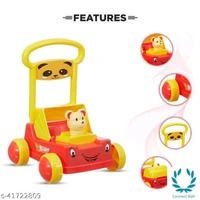 Divi Divine First Step Baby Sit-to-Stand Activity Walker, Baby Push Walker (Red, 6-18 Months) - 6-18 Months, Red, Plastic, Pull Along Toys, Pack Of :1